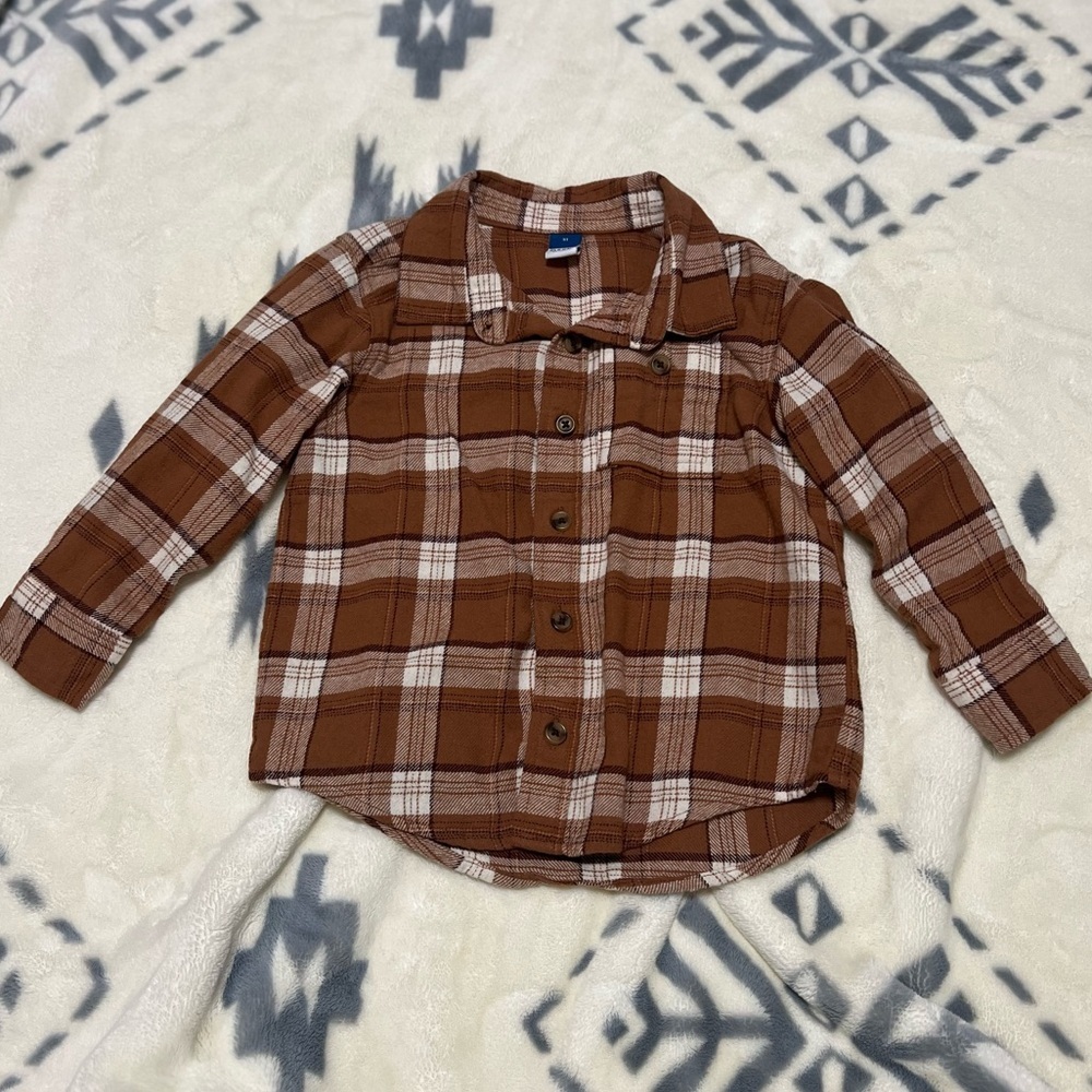 Old Navy Button Down Plaid Shirt